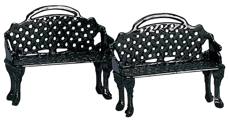 Lemax Patio Bench, Set Of 2