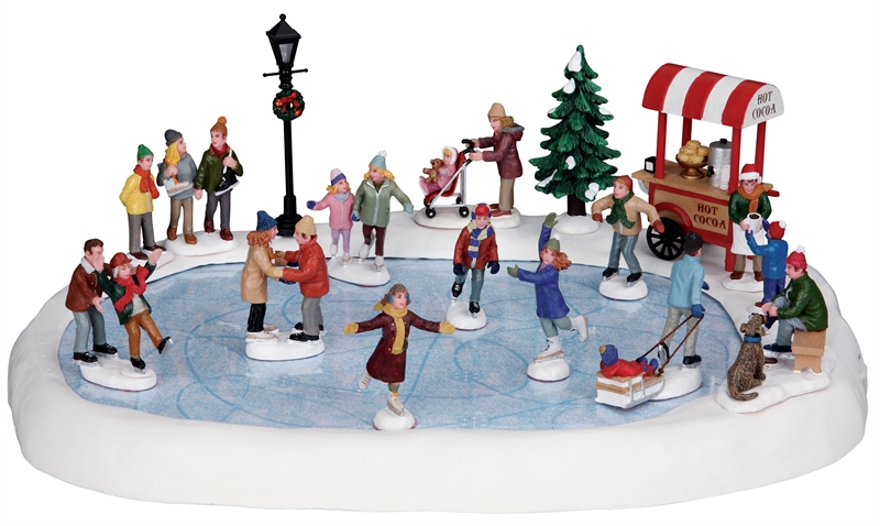 Christmas Village Animated Skating Scenes - Christmas Villages