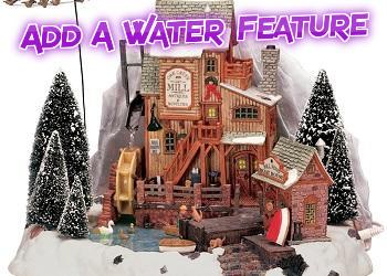 Christmas village water features