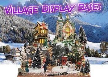 Christmas village display bases, platforms