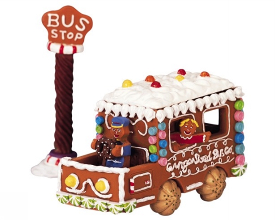 Lemax Gingerbread Bus